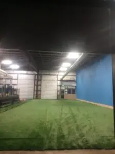 The turf field in the facility